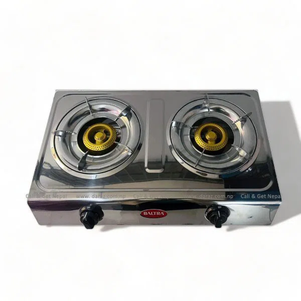 Baltra Shiny 2 Burner Stainless Steel Gas Stove (BGS 152)