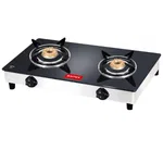 Baltra Nexa 2 Burner Glass Top Gas Stove Auto Ignition (BGS 156) image 1