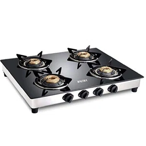 Baltra Nexa 4 Burner Glass Top Gas Stove Auto Ignition (BGS 159)