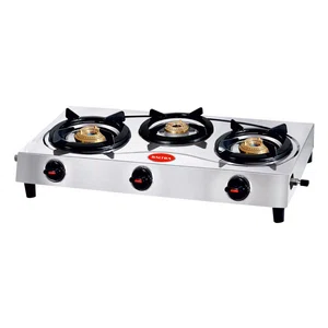 Baltra Blaze 3 Burner Stainless Steel Gas Stove (BGS 175) - Available at AfnoBazar Nepal