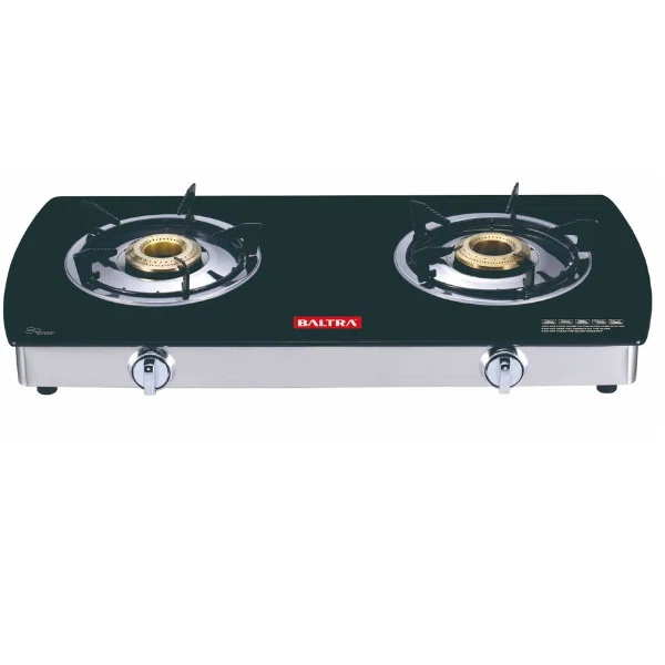 Baltra Premium Plus 2 Burner Glass Top Gas Stove (BGS 177) - Available at AfnoBazar Nepal