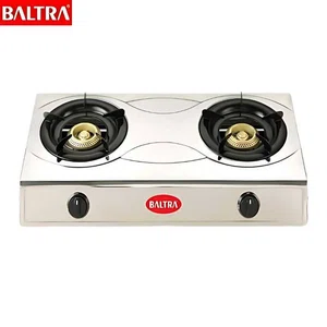 Baltra Glow 2 Burner Stainless Steel Gas Stove (BGS 190) - Available at AfnoBazar Nepal
