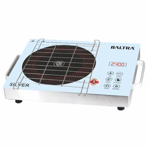Baltra Silver Infrared Cooktop 2400 W (BIC 167) - Available at AfnoBazar Nepal