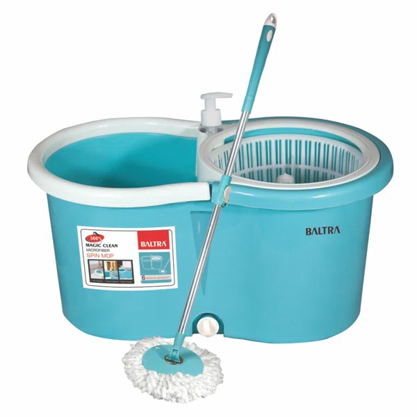 Baltra Magic Clean Spin Mop with 7 Litre Bucket (BMP 102) - Available at AfnoBazar Nepal