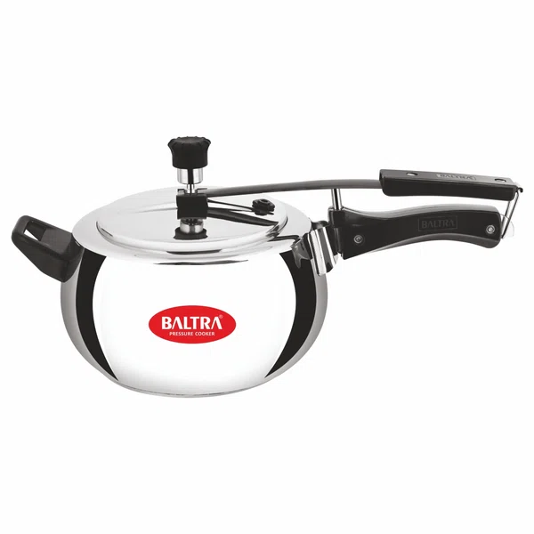 Baltra Crown Stainless Steel Pressure Cooker 5 Litre Sandwich Bottom (BPC 206) - Available at AfnoBazar Nepal