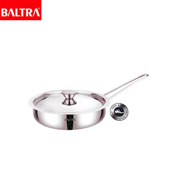 Baltra Titanium Stainless Steel Fry Pan 26 cm (BST 213) - Available at AfnoBazar Nepal