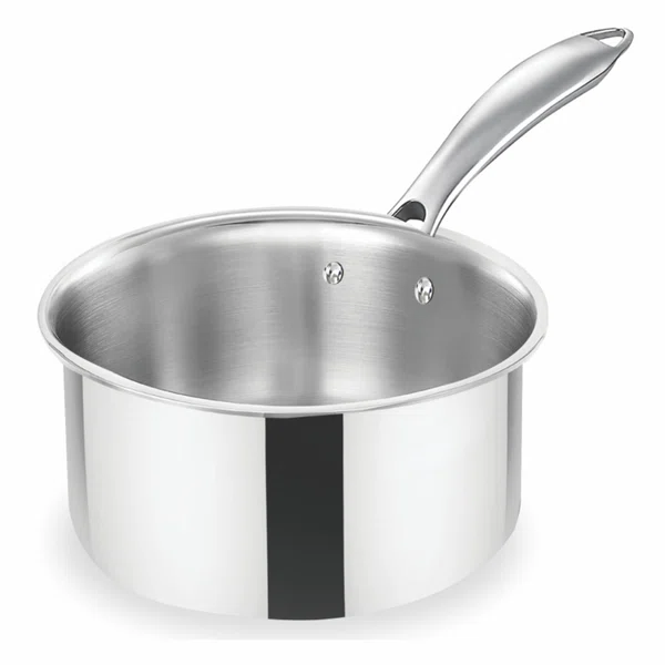 Baltra Triply Stainless Steel Sauce Pan 16 cm (BTP 207) - Available at AfnoBazar Nepal