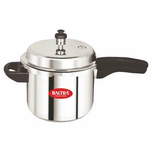 Baltra Triva Deluxe Outer Lid Triply Pressure Cooker 3 Litre (BTP 229) - Available at AfnoBazar Nepal