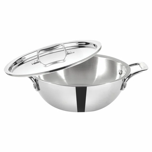 Baltra Triply Stainless Steel Kadhai 20 cm (BTP 221) - Available at AfnoBazar Nepal