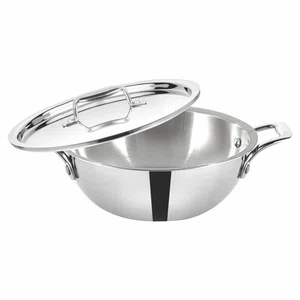 Baltra Triply Stainless Steel Kadhai 20 cm (BTP 221) - Available at AfnoBazar Nepal