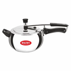 Baltra Triva Triply Stainless Steel Pressure Cooker 5 Litre (BTP 224) - Available at AfnoBazar Nepal