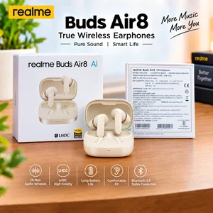 Realme Buds Air8 TWS Wireless Earbuds – Hi-Res Audio, LHDC, Bluetooth 5.3, Long Battery Life - Available at AfnoBazar Nepal