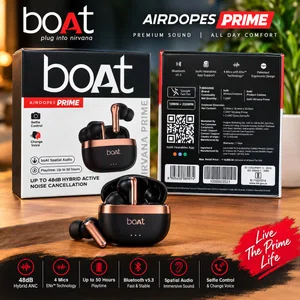 boAt Airdopes Prime 701 ANC, a TWS wireless earbuds model with Hybrid ANC. - Available at AfnoBazar Nepal