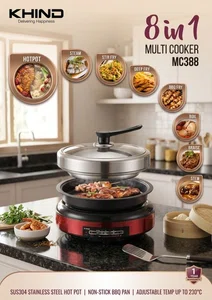 KHIND 8-in-1 Multi Cooker (MC388)