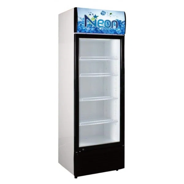 Neon 265L Single Door Upright Showcase Chiller with Fan Cooling and LED Light (NE-265)