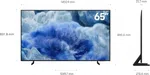 Samsung 65 Inch QLED 4K Smart TV with Q4 AI Processor (QA65Q8FAARSHE) image 3