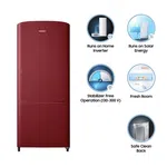Samsung 192L Single Door Refrigerator, Scarlet Red (RR20C20C2RH/IM) image 3