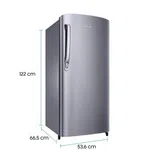 Samsung 192L Single Door Refrigerator, Silver (RR20C2412S8/IM) image 3