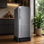 Samsung 192L Single Door Refrigerator with Base Stand Drawer (RR20M282ZS8/IM) image 4