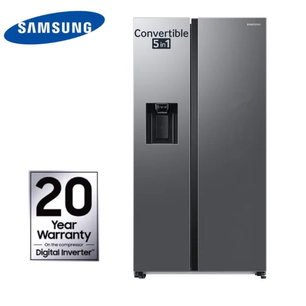 Samsung 633L Side by Side Refrigerator with Smart Conversion (RS78CG8543SL/IM)