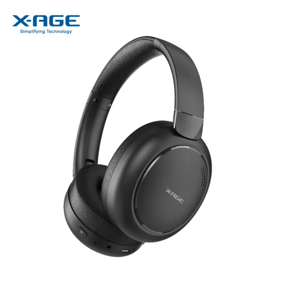 X-AGE ConvE Up Beat Fold 2 (XBH03) Foldable Bluetooth Headphones with ENC and 15 Hours Playtime