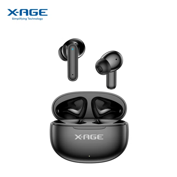 X-AGE ConvE Twins 3 (XTW03) Wireless Earbuds with Bluetooth 5.4 and 13mm Drivers