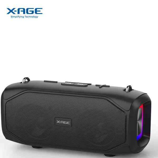 X-AGE ConvE Stereo 20W Bluetooth Speaker (XBS09) with TWS, 3600mAh Battery and Splash Proof Design