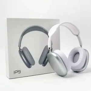 P9 Wireless Bluetooth Headphones / P9 Hi-Fi Wireless Headset 🎧 (Grey/White) - Available at AfnoBazar Nepal