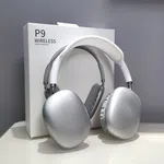 P9 Wireless Bluetooth Headphones / P9 Hi-Fi Wireless Headset 🎧 (Grey/White) - Available at AfnoBazar Nepal
