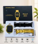 X10 Ultra 3 Max Golden Edition Smartwatch | 2.19″ Infinite Display | Bluetooth Calling | Health Monitoring | 2 Premium Straps | IP67 Waterproof - Available at AfnoBazar Nepal