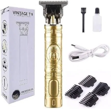 Vintage T9 Professional Hair Trimmer – Cordless Rechargeable Hair Clipper for Men oe Women - Available at AfnoBazar Nepal