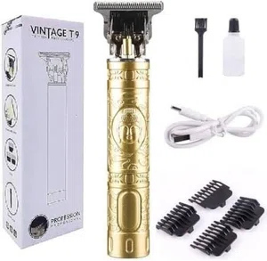 Vintage T9 Professional Hair Trimmer – Cordless Rechargeable Hair Clipper for Men oe Women - Available at AfnoBazar Nepal