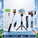 R1 Selfie Stick Phone Tripod Bluetooth Remote – Extendable 360° Rotation Monopod - Available at AfnoBazar Nepal