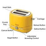 Prestige 41703 Pop-Up Toaster Plastic -Yellow PPTPKY toaster image 5