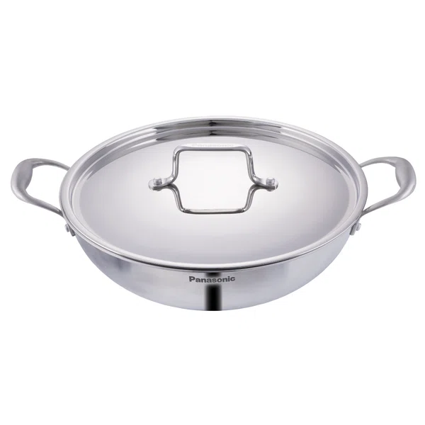 Panasonic ND-KA22SW 22CM/ 2.0L Triply IB Kadai with SS Lid