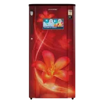 Akaritek 200 Litre Single Door Red Floral Refrigerator AK-RS200RE image 1