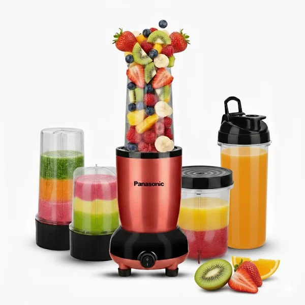 Panasonic Nutriturbo Hand Blender MX-GA5350-RR with 5 Jars Red