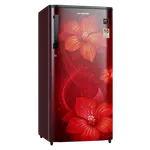 Akaritek 190 Litre Single Door Red Floral Refrigerator AK-RSG190RF image 5