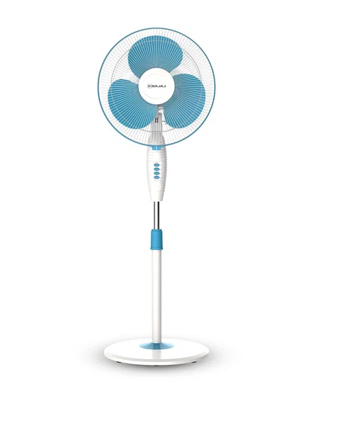 Bajaj 252106 Turbo 400MM Fiji Blue 16" Pedestal Fan Normal Speed in Fiji Blue