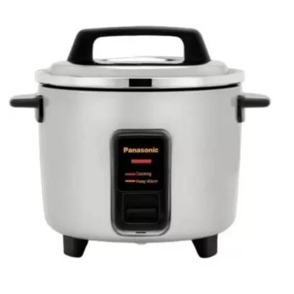 Panasonic SR-WA18HSB-2P 1.8 ltr Tri-Ply Steel pan Rice cooker with Warmer (Additional Tri Ply SS Cooking Pan)