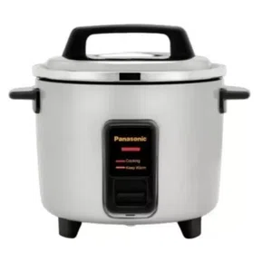 Panasonic SR-WA18HSB-2P 1.8 ltr Tri-Ply Steel pan Rice cooker with Warmer (Additional Tri Ply SS Cooking Pan)