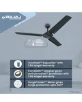 Bajaj Ceiling Fan 281015 Durato Deco 12S1 1200MM Coal Mine Grey image 2
