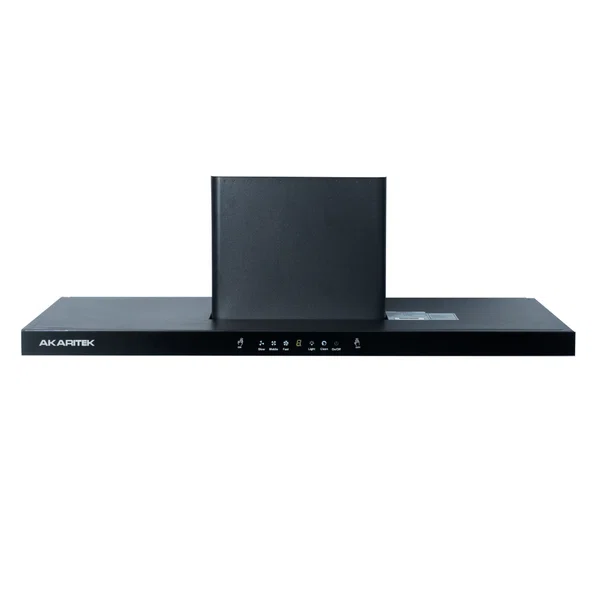 Akaritek 900MM, T-Shape Stainless Steel Baffle Filter, Touch Sensor Chimney AK-C90TT1 - Available at AfnoBazar Nepal