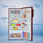 Yasuda 200 ltr Single Door Refrigerator YHDC200BRN image 2