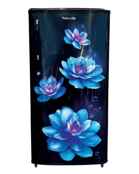 Yasuda Refrigerator YSDS180BLF 180ltr single door blue flower