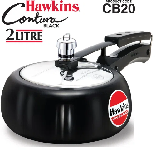 Hawkins 2.0 ltrs CB20 Contura Black Pressure Cooker - Available at AfnoBazar Nepal