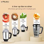 Bajaj 410626 Mixer Grinder 4 Jar 1000W Military Series Glamore - Available at AfnoBazar Nepal