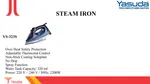 Yasuda Iron YS-323S 2200 Watt Steam Iron image 2