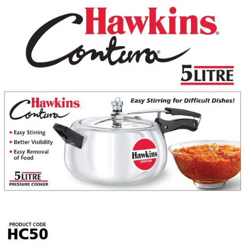 Hawkins 5.0 ltrs HC50 Contura Pressure Cooker - Available at AfnoBazar Nepal