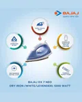 Bajaj 440304 DX7 Neo Dry Iron - Available at AfnoBazar Nepal